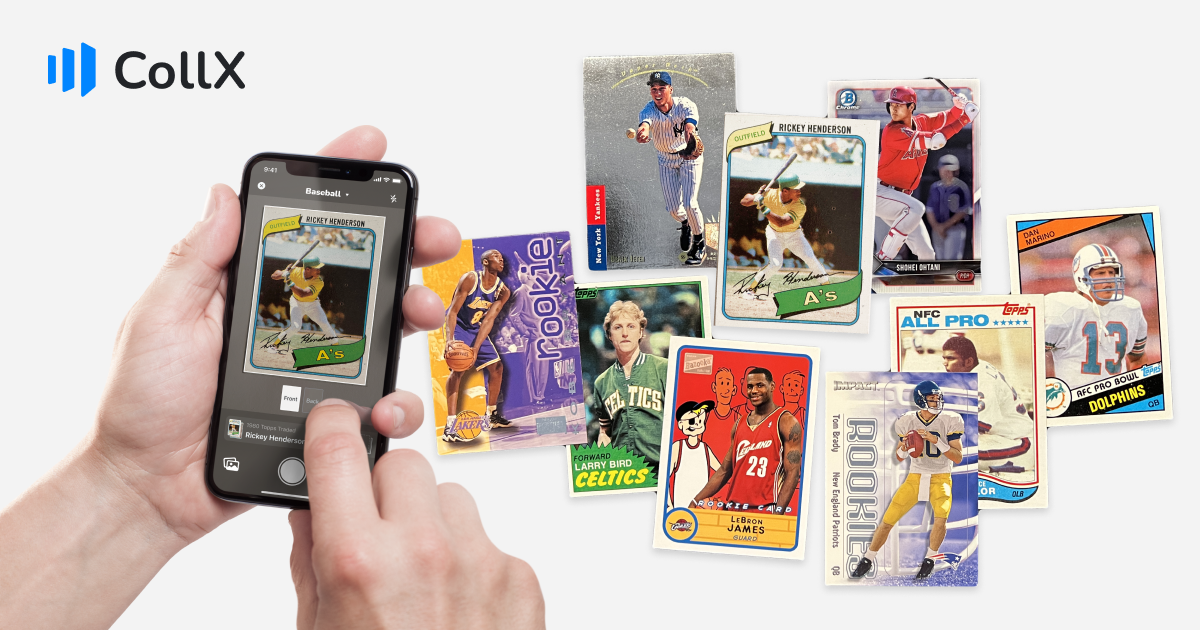 CollX Scan sports cards to find out what they